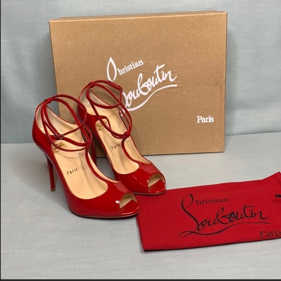 Christian Louboutin Talitha Red Patent Leather - Picture 2 of 8